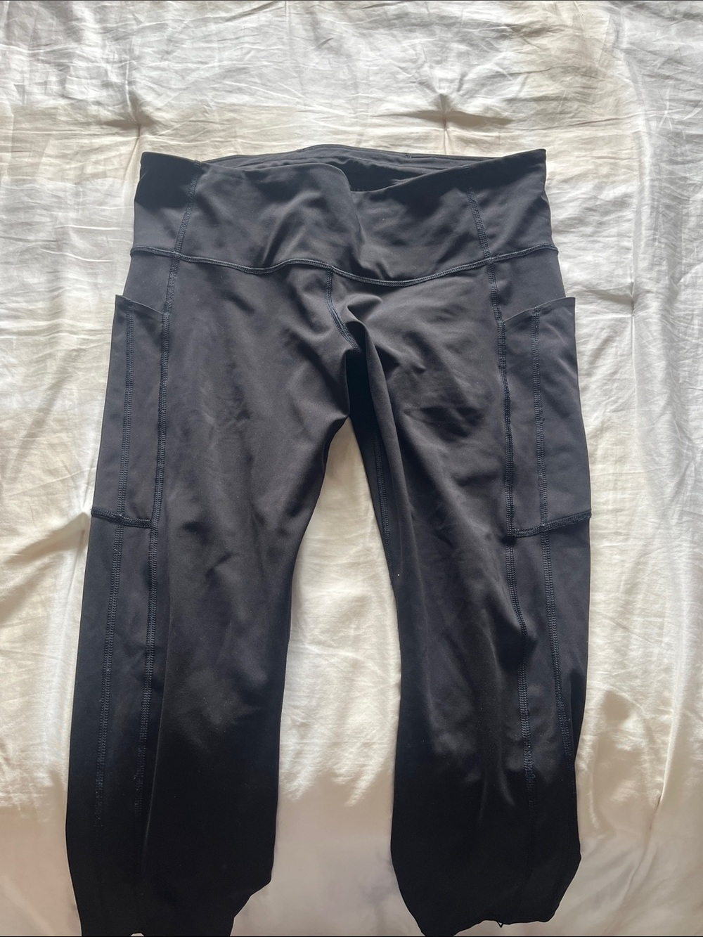 Athleta Black High-Rise Performance Leggings with Pockets